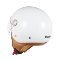 Casque EOLE Jet Road noir intérieur marron