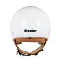 Casque EOLE Jet Road noir intérieur marron