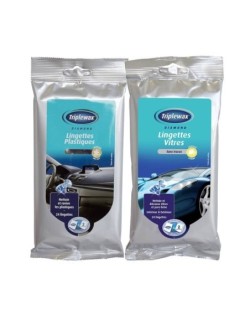 Lot de Lingettes Plastiques + Lingettes vitres